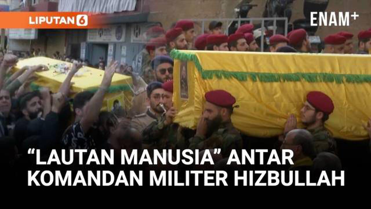 Ribuan Pelayat Padati Beirut, Komandan Puncak Hizbullah Dimakamkan