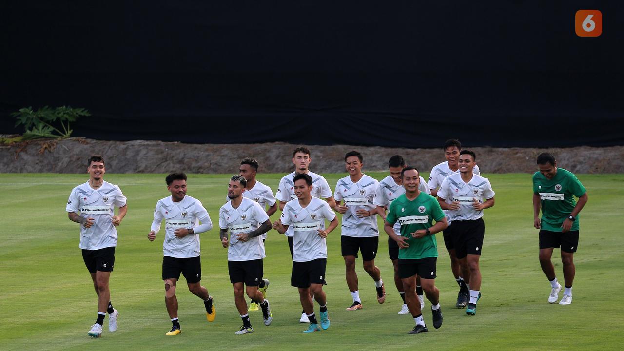 Latihan Timnas Indonesia jelang hadapi Argentina