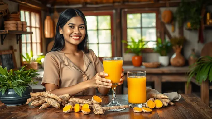 cara membuat kunyit asam