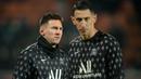 Angel Di Maria (kanan) merupakan salah satu pemain sayap terbaik abad ini.  Namun, ia jarang mendapat perhatian yang layak di klub maupun Timnasnya. Penampilan gemilangnya di PSG dan Timnas Argentina kalah dengan pesona Lionel Messi. Begitu juga di klub sebelumnya. (AFP/Jean-Francois Monier)