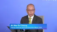 CEO UOB Wee Ee Cheong dalam konferensi pers akuisisi bisnis Citibank di empat negara.