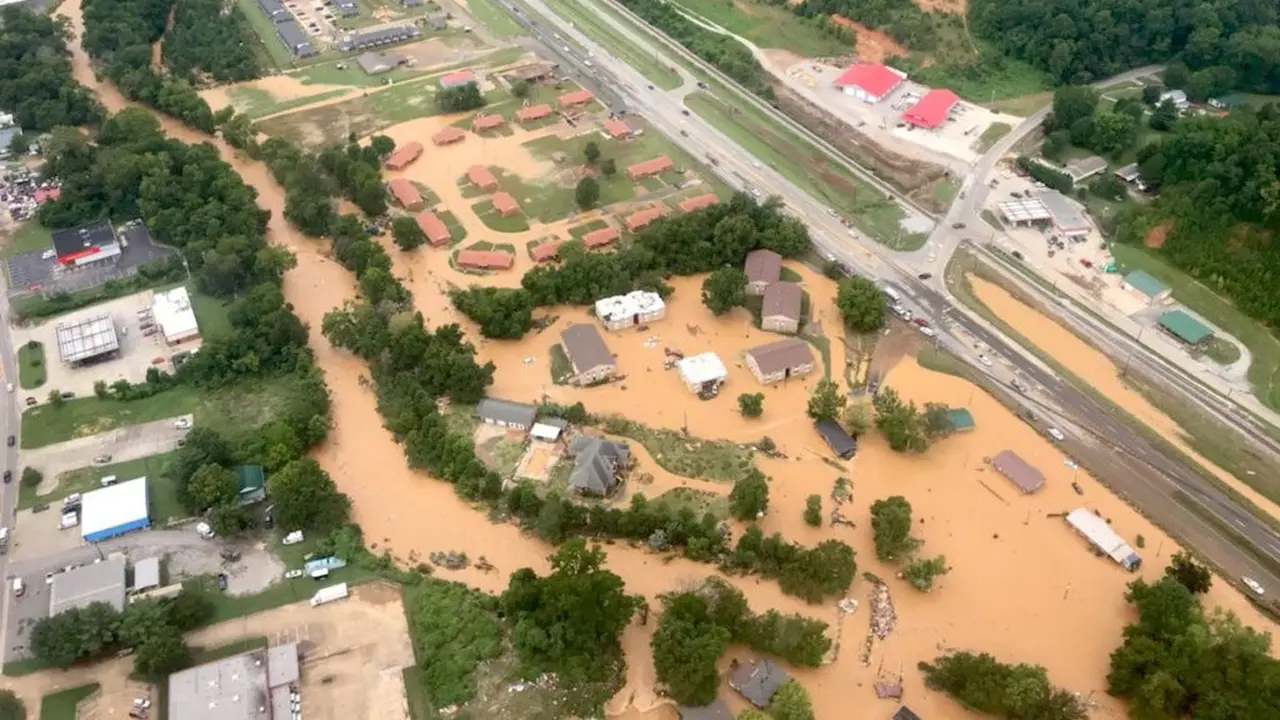 Banjir di Tennesse, AS. (Dokumentasi Pemadam Kebakaran Nashville)