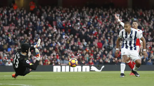 Menang atas West Bromwich, Arsenal Tempel Chelsea di Puncak Klasemen