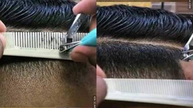 7 Potret Orang Cukur Rambut Pakai Alat Anti-Mainstream Ini Bikin Ngeri