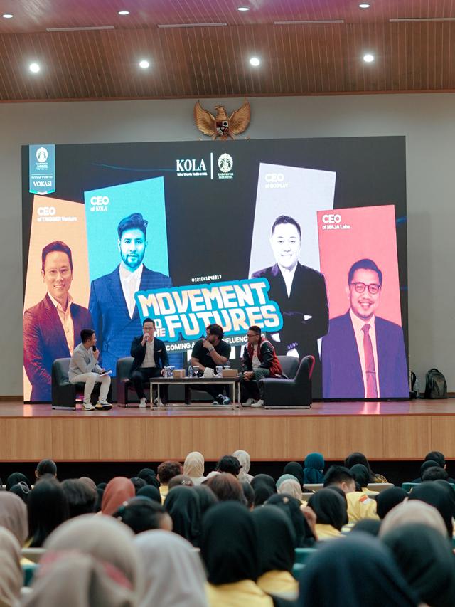 Ammar Zoni saat menggelar seminar bertajuk Movement to the Futures