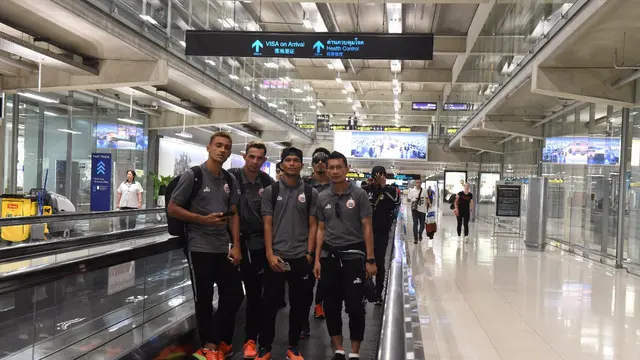 Persija Jakarta tiba di Myanmar.