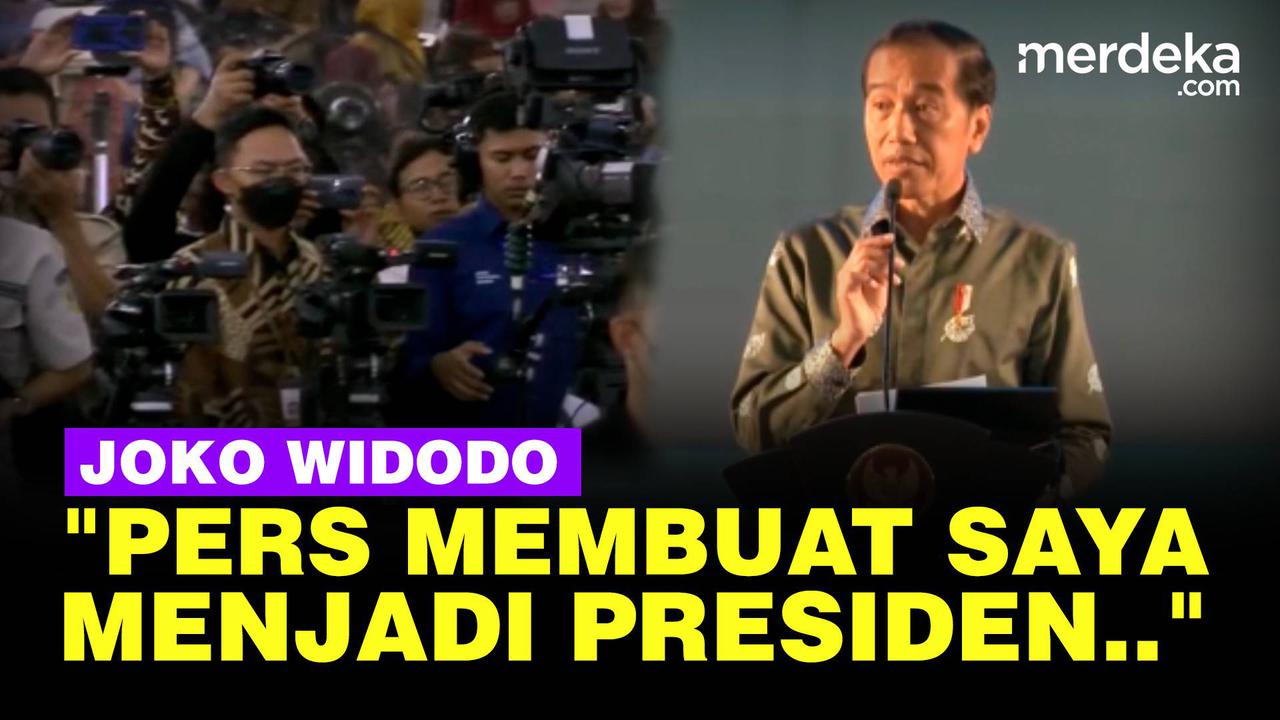VIDEO: Jokowi Blak-blakan, Pers Membuat Orang Biasa Jadi Presiden