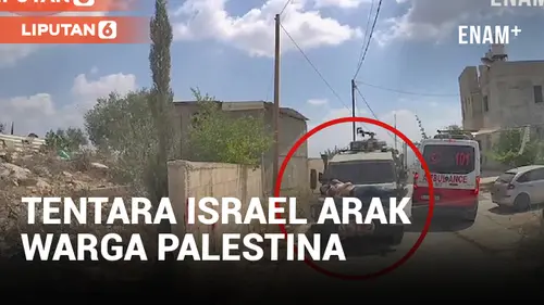 VIDEO: Warga Palestina Diikat dan Diarak Mobil Tentara Israel