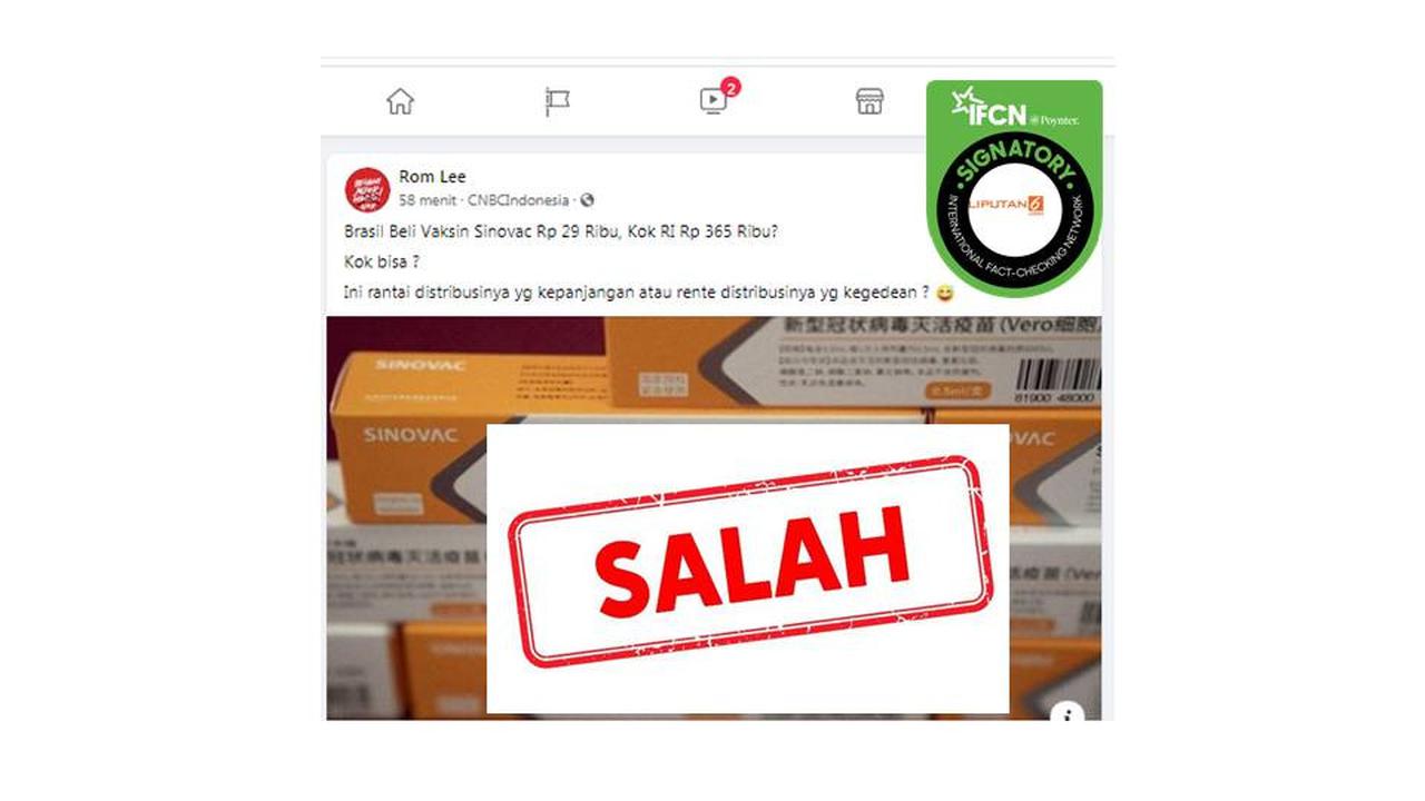 Cek Fakta harga vaksin covid-19