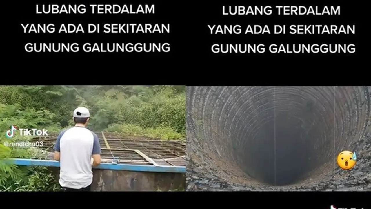 Misterius, Ini Penampakan Lubang Raksasa Terdalam di Kaki Gunung Galunggung