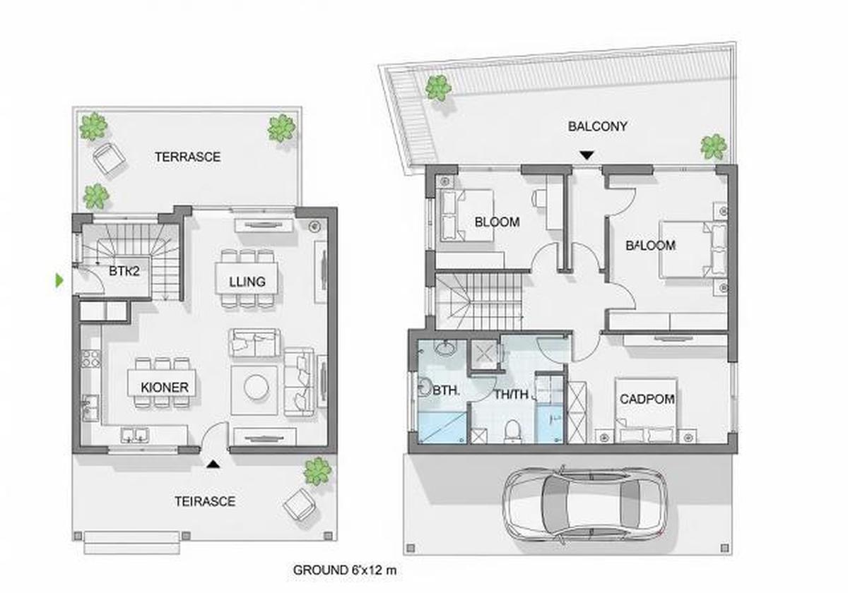 7 Denah Gambar Rumah Minimalis Ukuran 6x12, Solusi Hunian Fungsional di Lahan Terbatas