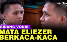 VIDEO: Mata Eliezer Berkaca-kaca, Wajahnya Tegang Jalani Sidang Vonis