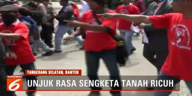 Unjuk Rasa Sengketa Tanah di Bintaro Diwarnai Kericuhan