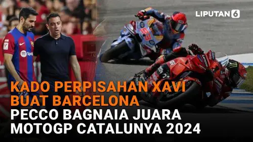 Kado Perpisahan Xavi buat Barcelona, Pecco Bagnaia Juara MotoGP Catalunya 2024