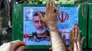 Salah satu yang akan dimakamkan adalah Mohammad Bagheri, komandan militer berpangkat Mayor Jenderal Korps Garda Revolusi Iran dan orang nomor dua dalam angkatan bersenjata setelah pemimpin Iran. (ATTA KENARE/AFP)