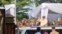 Presiden Prabowo Subianto menghadiri peringatan Hari Pendidikan Nasional (Hardiknas) 2025 di SDN Cimahpar 5 Bogor, Jawa Barat, Jumat (2/5/2025). (Foto: Liputan6.com/Lizsa Egeham).