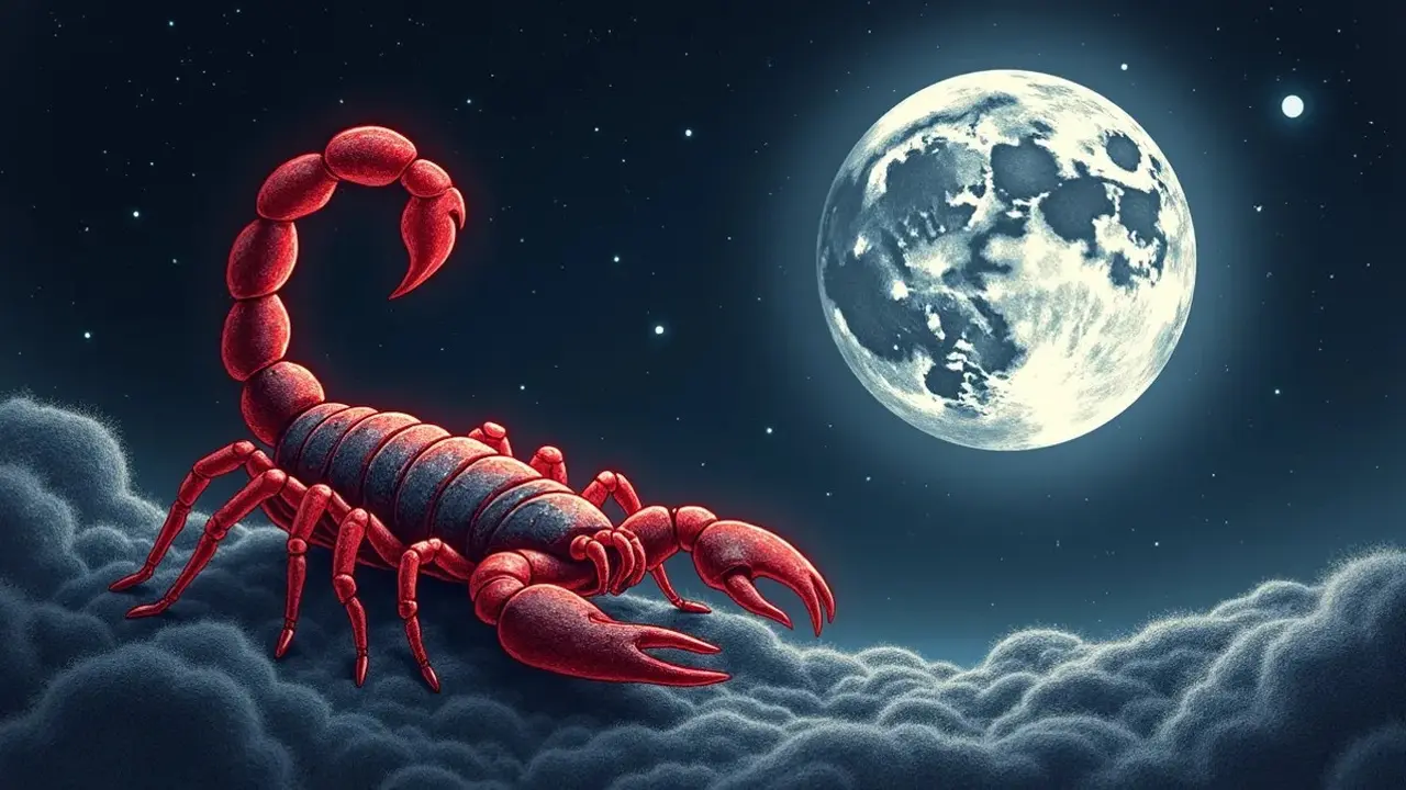 logo zodiak scorpio (sumber: AI generated)