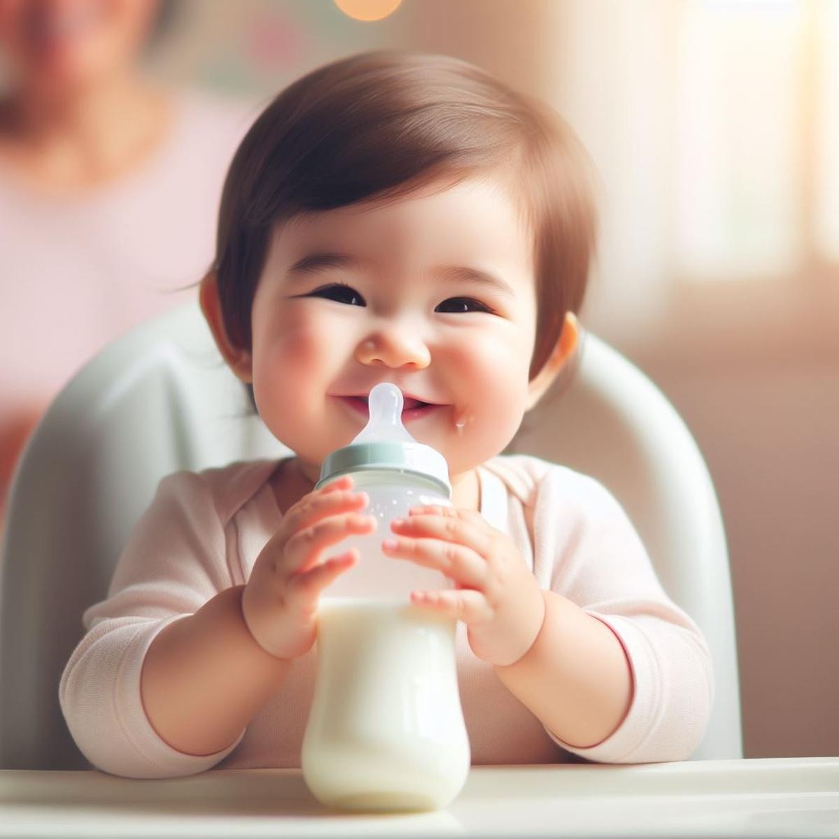 Ilustrasi Bayi Minum Susu
