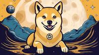 Ilustrasi meme coin dogecoin. (Foto By AI)