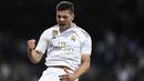 3. Luka Jovic – Gagal menunjukan penampilan terbaiknya membuat Real Madrid ragu untuk terus memainkannya. AC Milan yang sedang berusaha mempertajam lini serang nya bisa memasukkan nama striker muda Serbia ini ke daftar belanja. (AFP/Oscar Del Pozo)