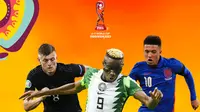 Piala Dunia U-17 - Toni Kroos, Victor Osimhen, Jadon Sancho (Bola.com/Adreanus Titus)