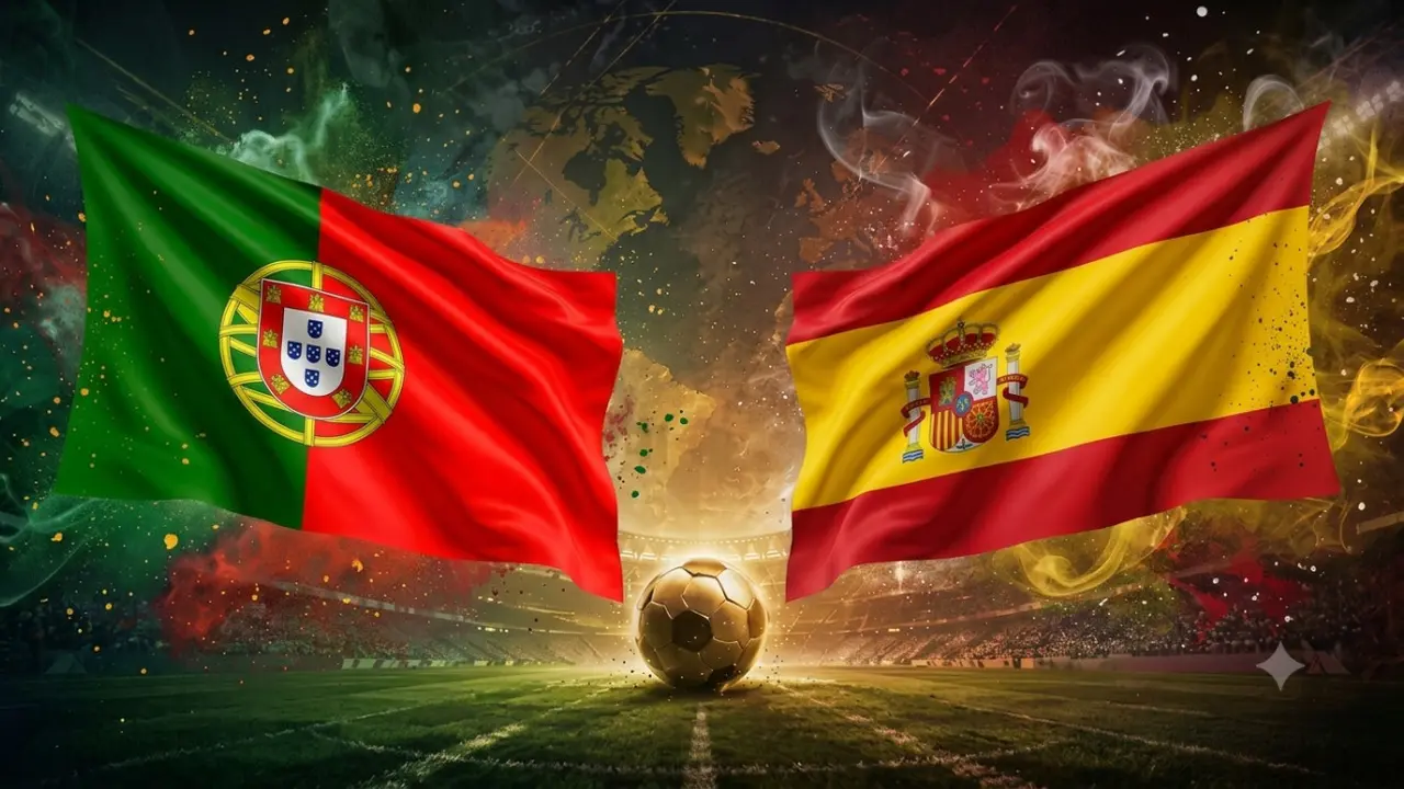 Ilustrasi Portugal Vs Spanyol