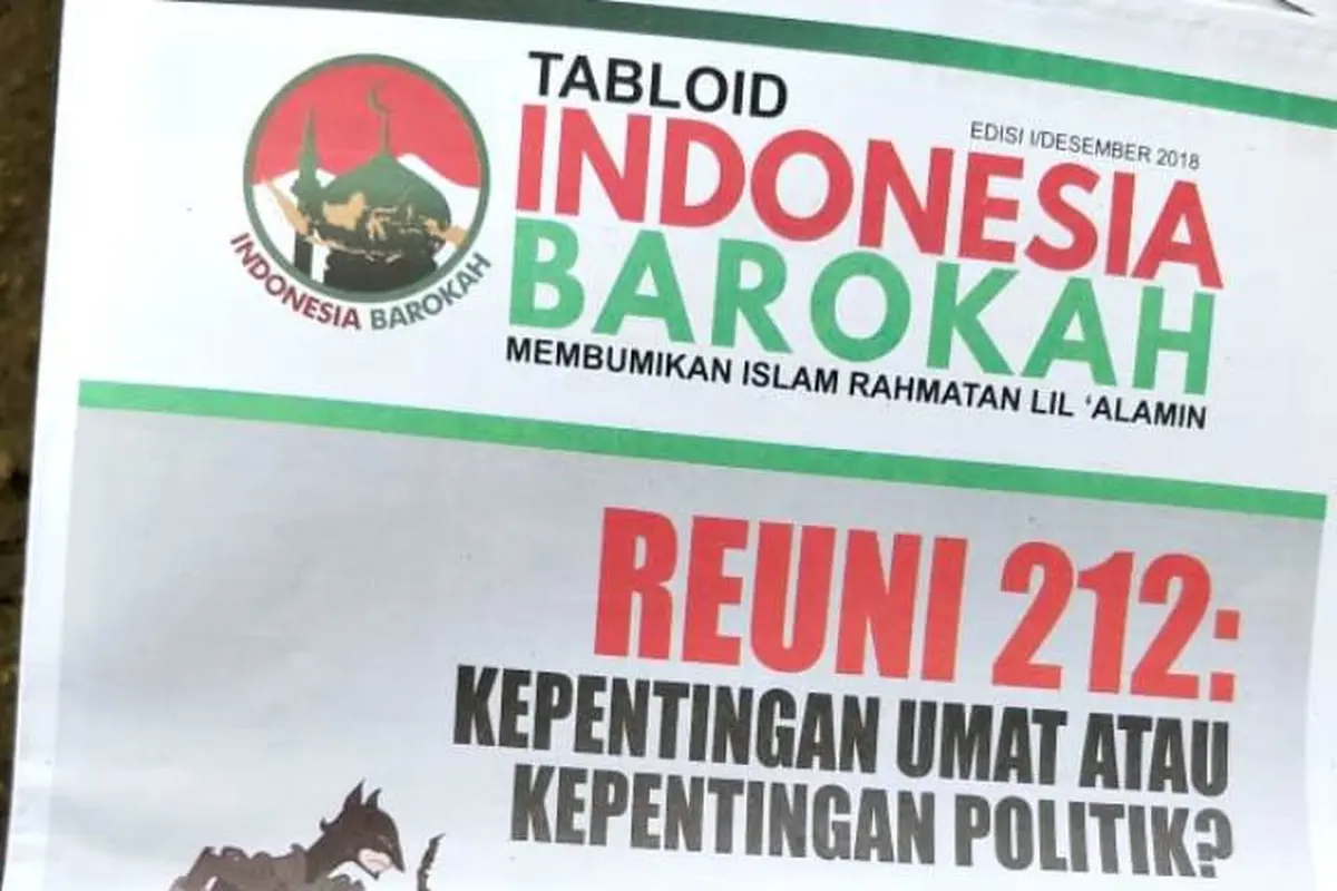 Cover tabloid Indonesia Barokah. (Foto: Liputan6.com/Istimewa/Muhamad Ridlo)
