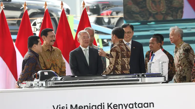 Pemerintah Indonesia dan Korea Selatan meresmikan Ekosistem Baterai dan Kendaraan Listrik di Karawang, Jawa Barat pada Rabu (3/7/2024). (Dok Biro Komunikasi Kemenko Marves)