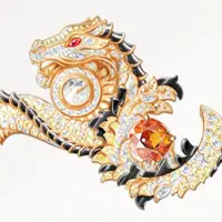 Jam tangan dan perhiasan yang dibuat secara khusus dengan simbol Naga dan Phoenix. (Foto: Piaget)