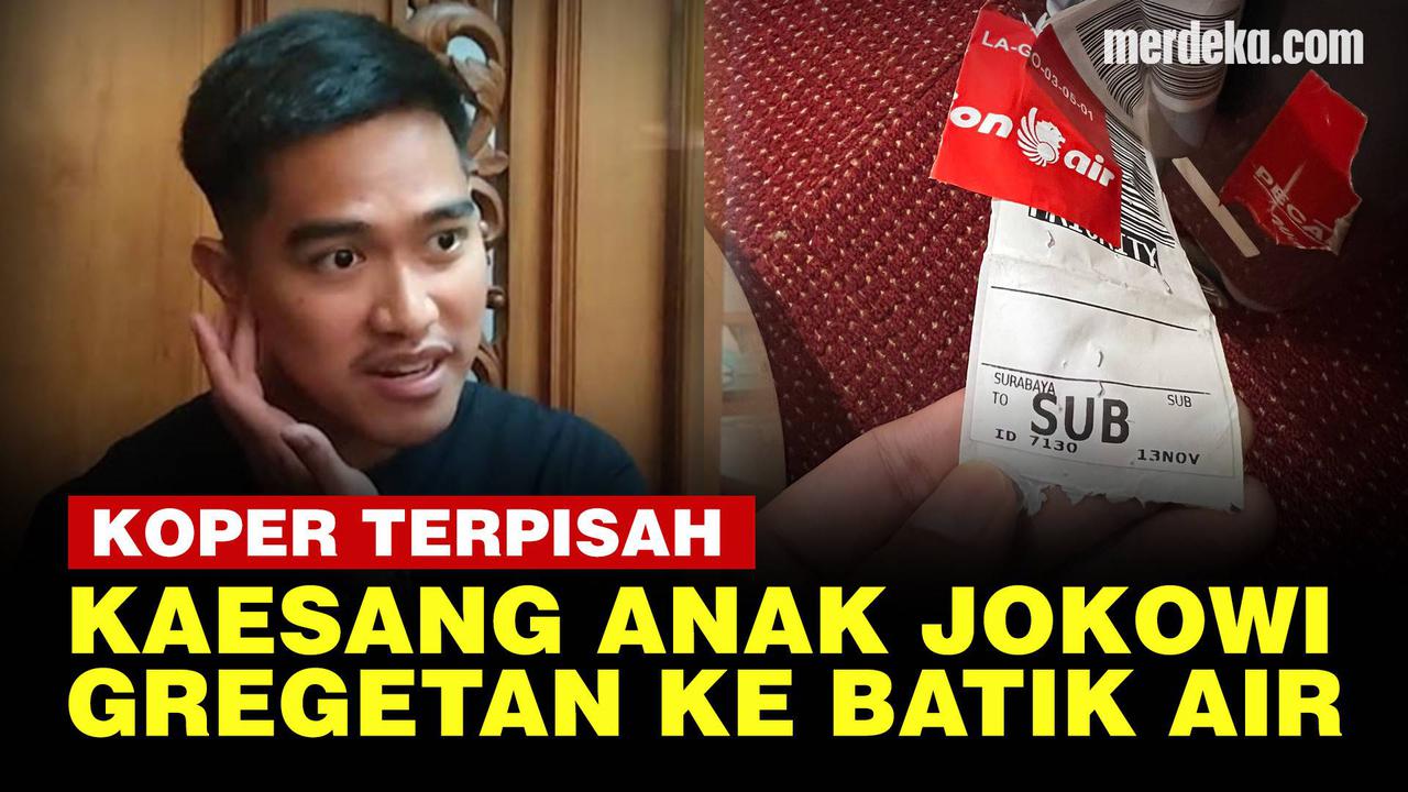 VIDEO: Kaesang Gregetan Naik Batik Air ke Surabaya, Koper Nyasar ke Kualanamu