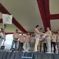 Ratusan petani Kabupaten Pekalongan yang tergabung dalam organisasi Tani Merdeka,  deklarasi mendukung pasangan Capres dan Cawapres Prabowo Subianto dan Gibran Rakabuming Raka untuk Pemilu 2024. (Ist)