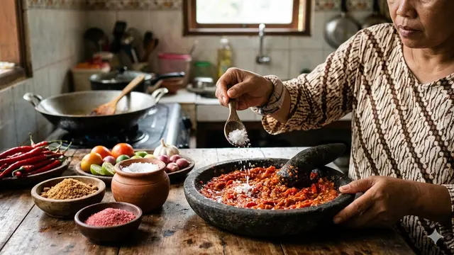 Sambal Tomat Kental dan Tahan Lama (Foto: Gemini AI)