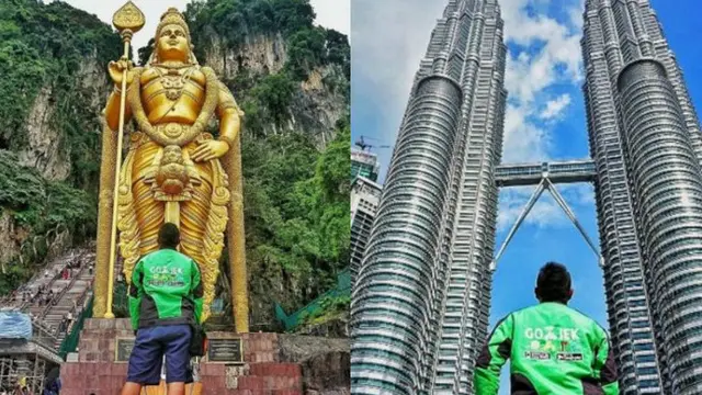Sederet sopir ojek online membuktikan bahwa sopir ojek online juga mampu berwisata ke luar negeri.