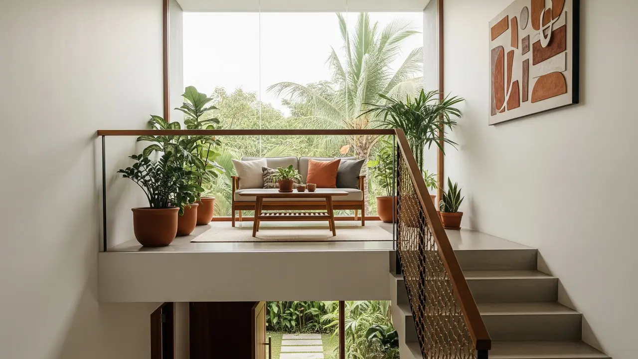Rumah Minimalis Mezzanine dengan Cahaya Alami
