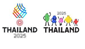 Logo dan maskot resmi SEA Games Thailand 2025. (Bola.com/IG Olympicmas)