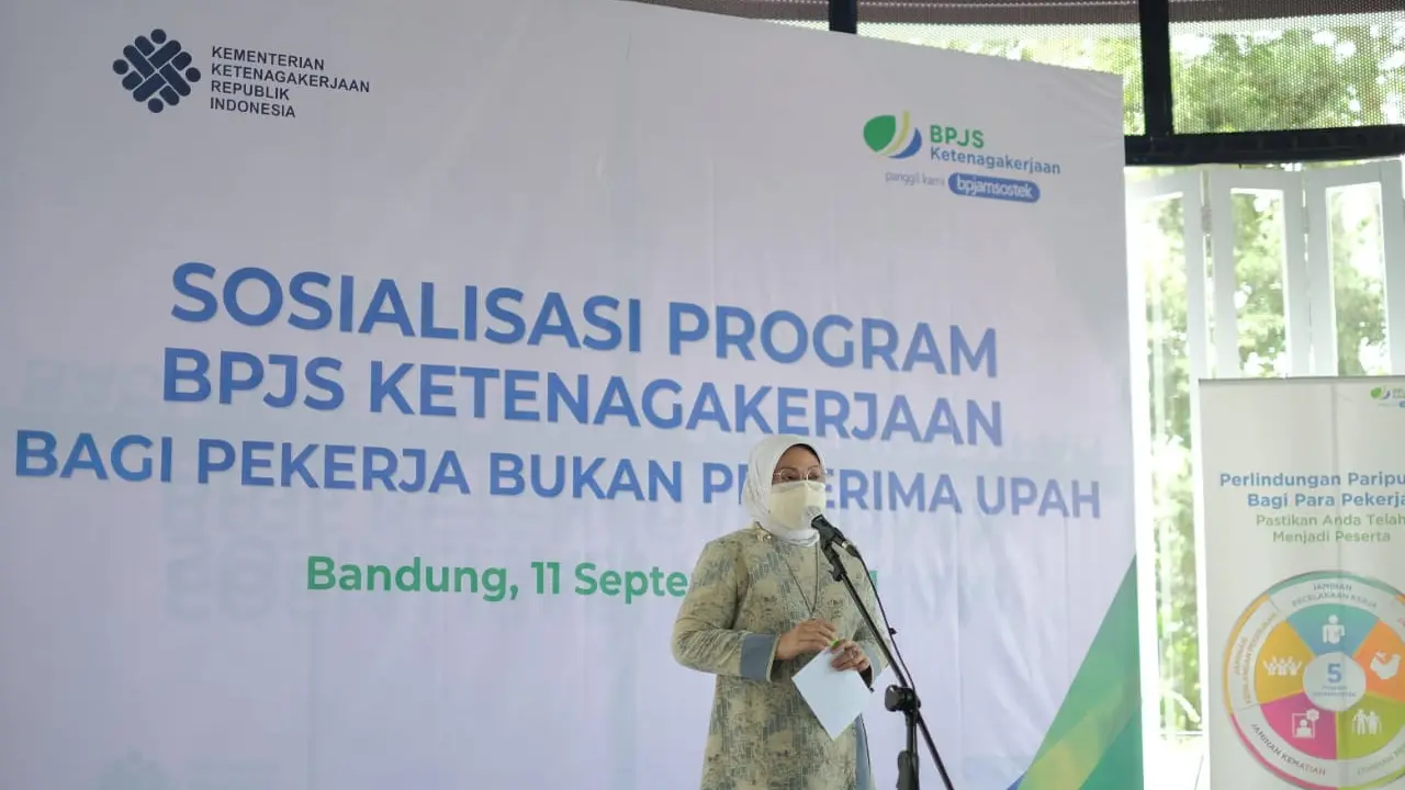 Menaker Ajak Seluruh Pekerja Informal Daftar Jadi Peserta BPJS Ketenagakerjaan