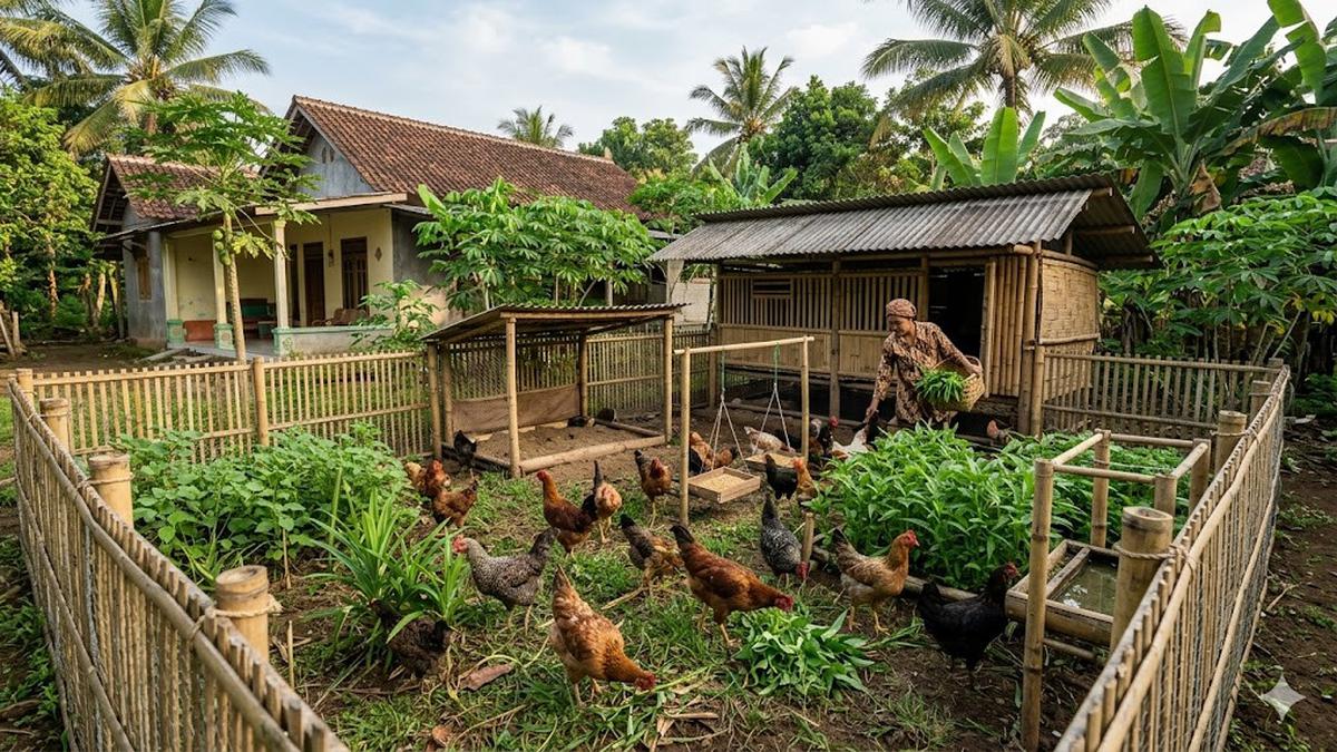 4 Model Umbaran Ayam Kampung ala Peternakan Organik Skala Rumahan, Ini Keunggulannya