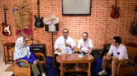 Wakil Ketua Umum Tim Pemenangan Nasional (TPN) Ganjar-Mahfud,  Andi Gani Nena Wea terjun langsung ke lapangan melakukan konsolidasi bersama aktivis-aktivis buruh di Cilegon, Banten, pada Jumat (8/12/2023). (Ist).