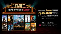 Deretan film terbaik Hollywood sudah dapat disaksikan di aplikasi Vidio. (Dok. Vidio)