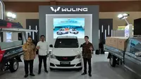 Wuling Motors tampil perdana di gelaran GAIKINDO Indonesia International Commercial Vehicle Expo. (Liputan6.com/Septian)