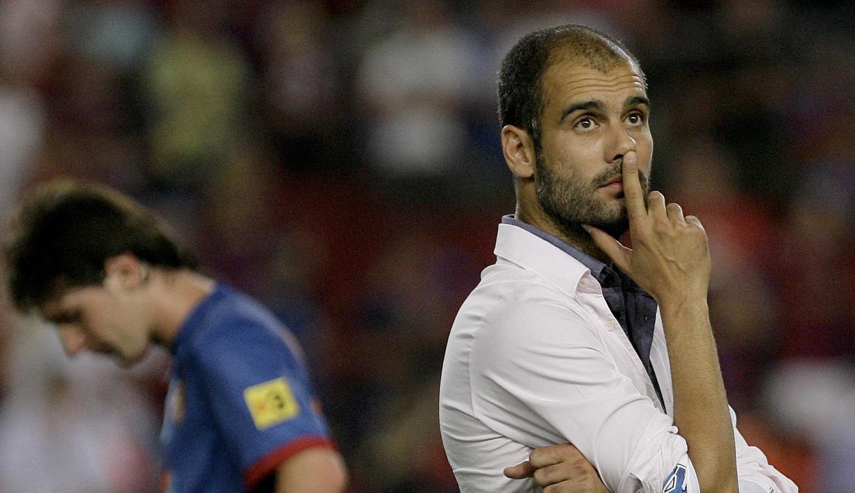 Ada banyak pemain yang mampu menunjukkan performa terbaiknya di bawah Josep Guardiola seperti Lionel Messi, Sergio Aguero hingga Robert Lewandowski. (AFP/Josep Lago)