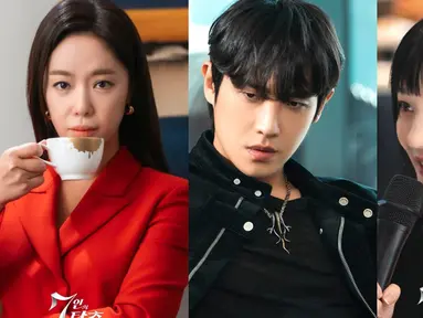 Hwang Jung Eum, Lee Joon dan Lee Yoo Bi dalam drakor The Escape of the Seven.