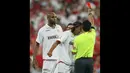 Sevilla merupakan klub LaLiga yang memiliki 181 kasus pemain dikeluarkan wasit. Sebanyak 181 kasus dikeluarkannya pemain Sevilla dari lapangan terjadi selama periode 2000 hingga 2021. (AFP/Philippe Desmazes)