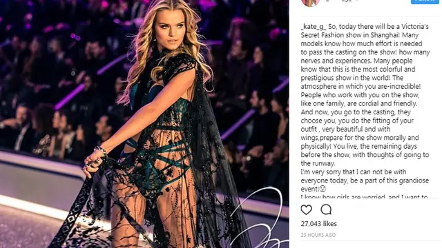Beberapa Angel juga Batal Tampil di VS Fashion Show 2017