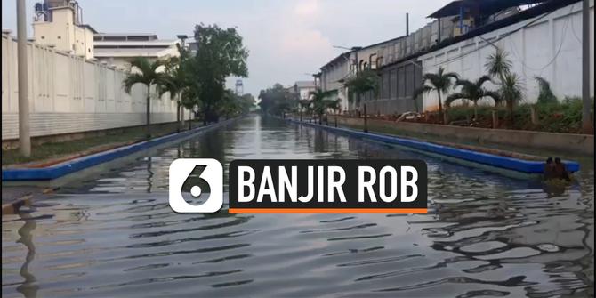VIDEO: Banjir Rob Menggenangi Kawasan Muara Baru