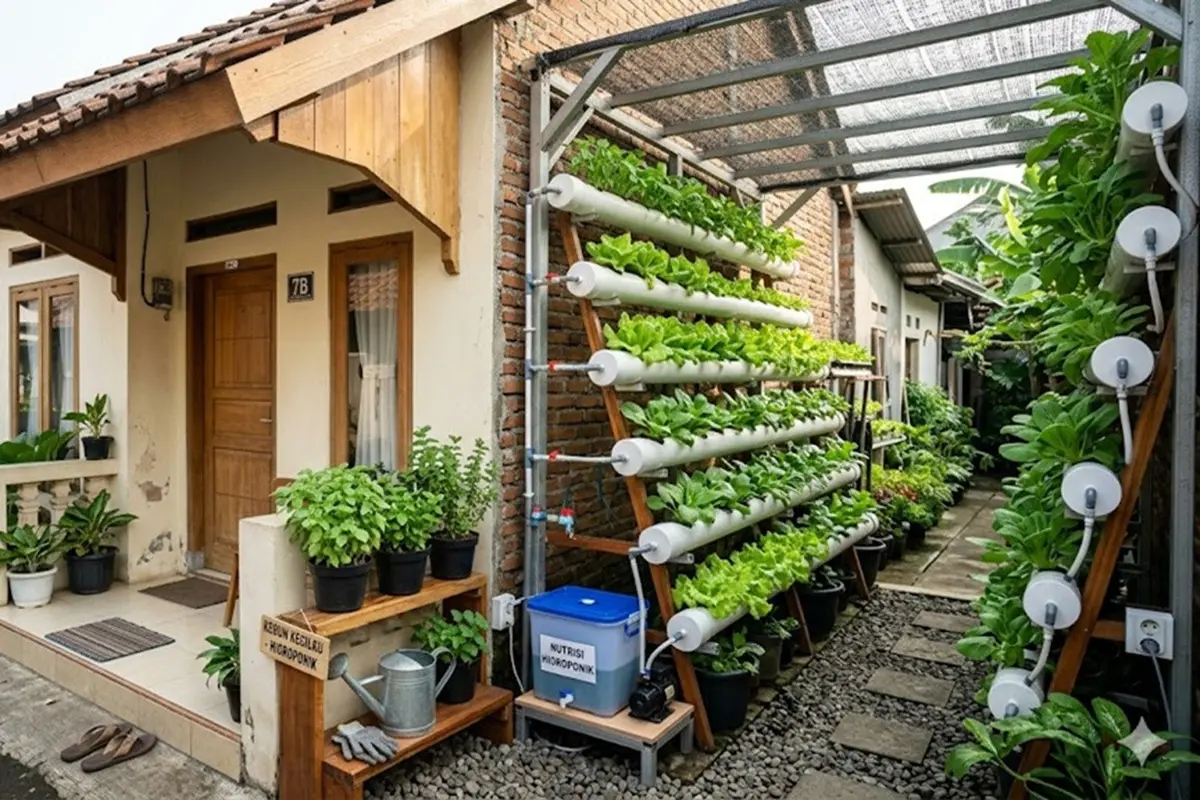 Ide Kebun Mini Hidroponik untuk Rumah Kontrakan Kecil