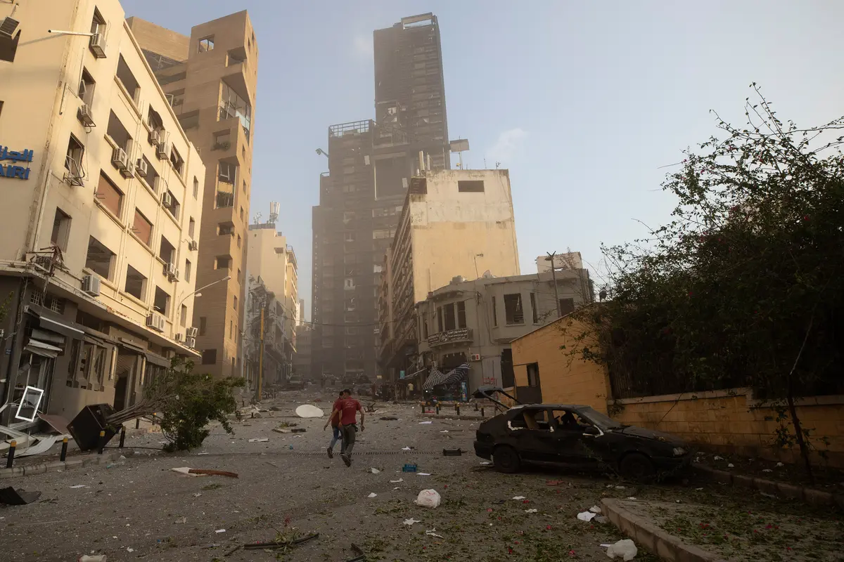 Kondisi di Beirut Lebanon Setelah Ledakan Dahsyat