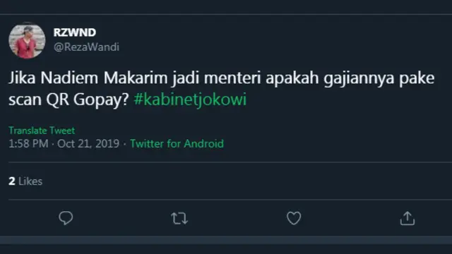 7 Cuitan Kocak Nadiem Makarim Bakal Jadi Menteri