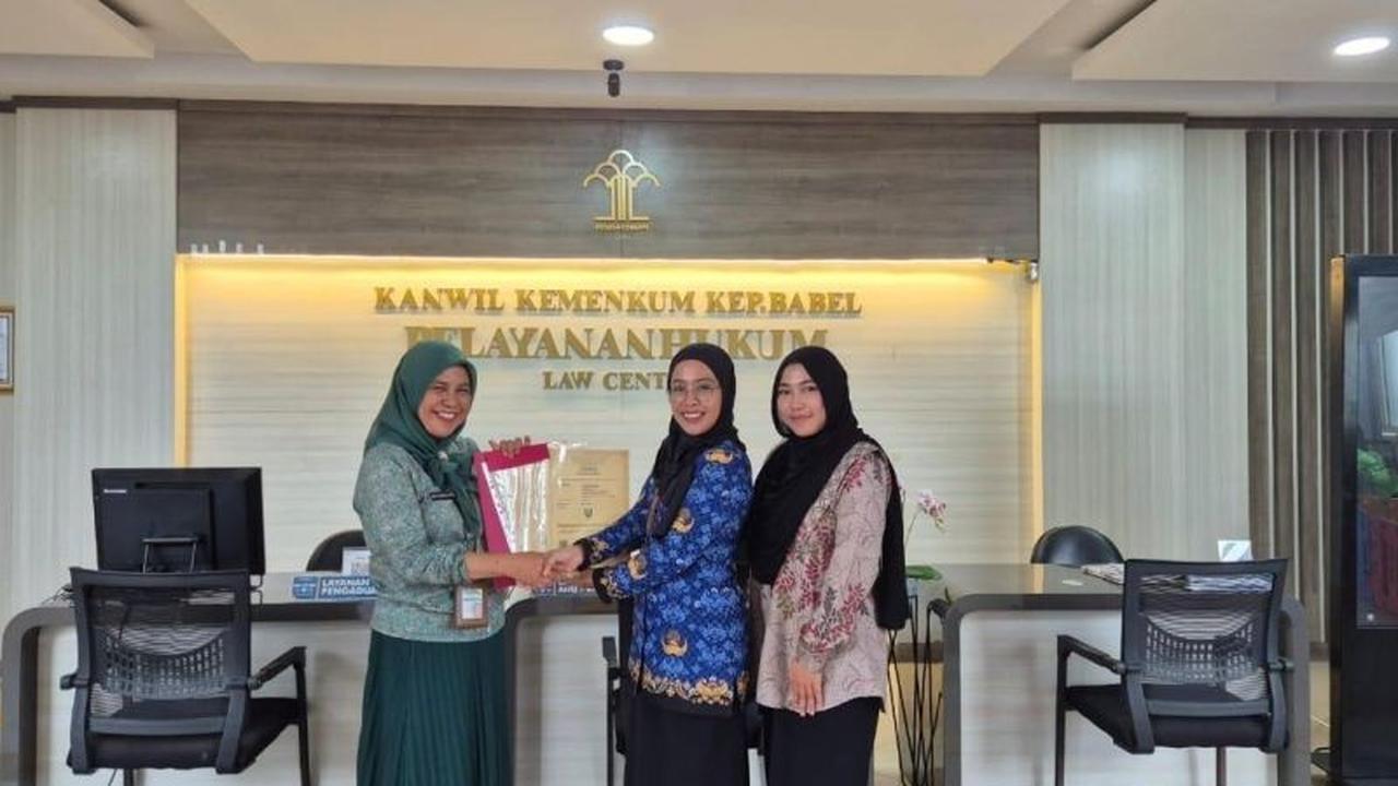 Kemenkum Babel Serahkan Empat Sertifikat Merek UMKM, Perkuat Perlindungan Hukum Pelaku Usaha