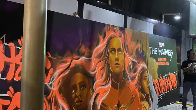 Mural Glow In The Dark, Kolaborasi Phillip Ponk dengan Marvel